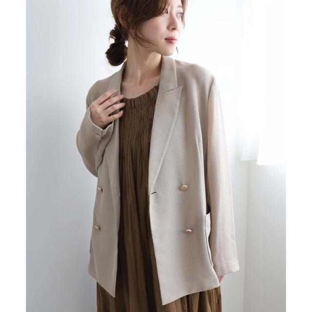 ルクールブラン（le．coeur blanc）/《手洗い可能》メッシュテーラードジャケット