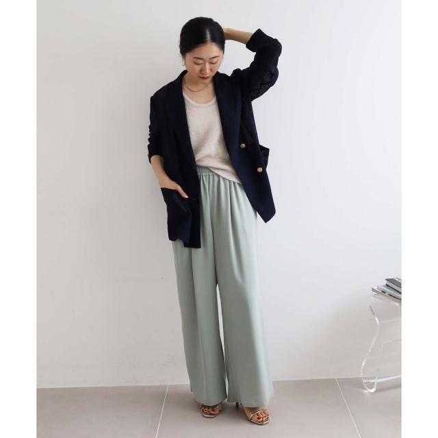 ルクールブラン（le．coeur blanc）/《手洗い可能》メッシュテーラードジャケット