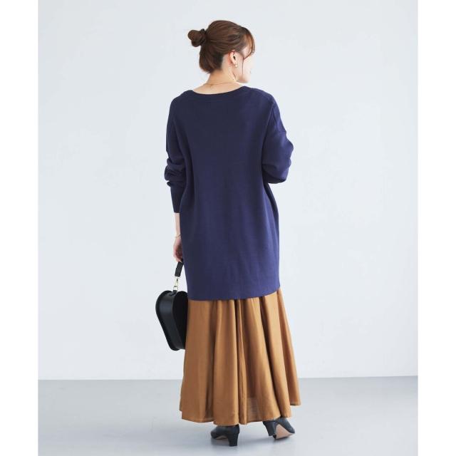 ルクールブラン（le．coeur blanc）/《手洗い可能》シルキーローンギャザースカート