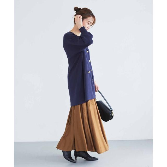 ルクールブラン（le．coeur blanc）/《手洗い可能》シルキーローンギャザースカート