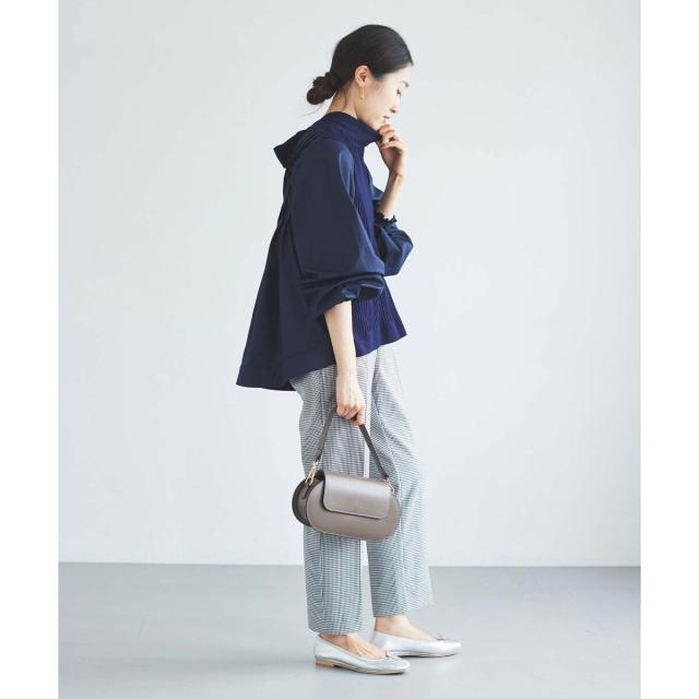 ルクールブラン（le．coeur blanc）/《手洗い可能》TORRAZZO DONNAニット×布帛ブラウス