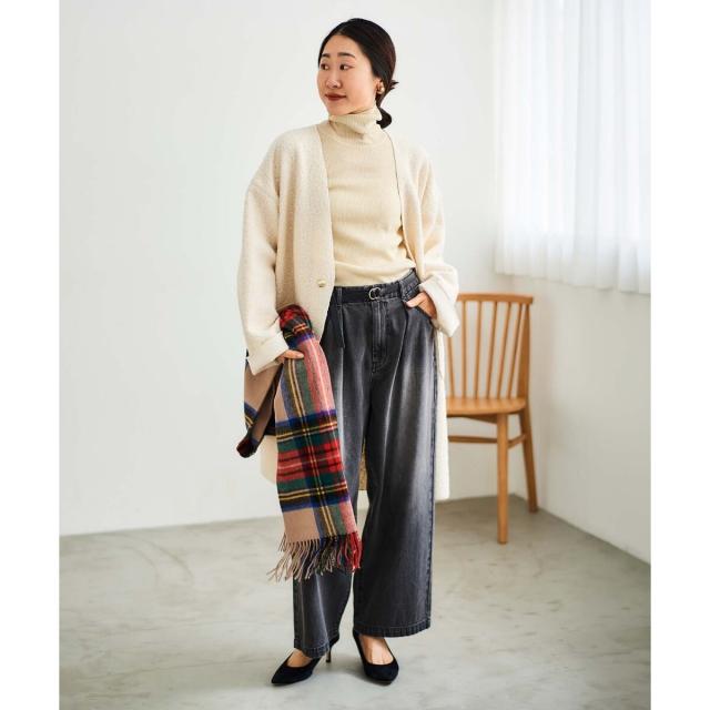 ルクールブラン（le．coeur blanc）/ブークレーノーカラーコート