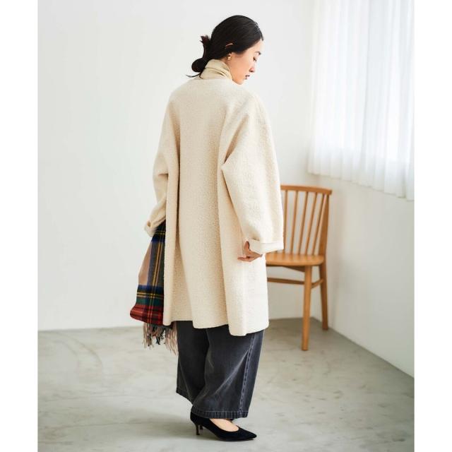 ルクールブラン（le．coeur blanc）/ブークレーノーカラーコート