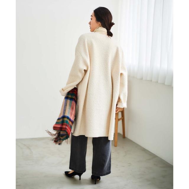 ルクールブラン（le．coeur blanc）/ブークレーノーカラーコート