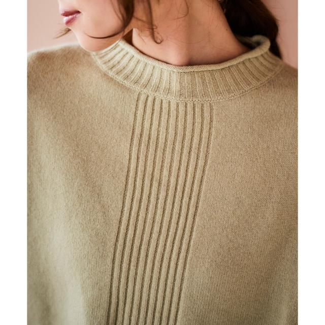 ルクールブラン（le．coeur blanc）/《手洗い可能》ウォッシャブルウールボリュームスリーブニット