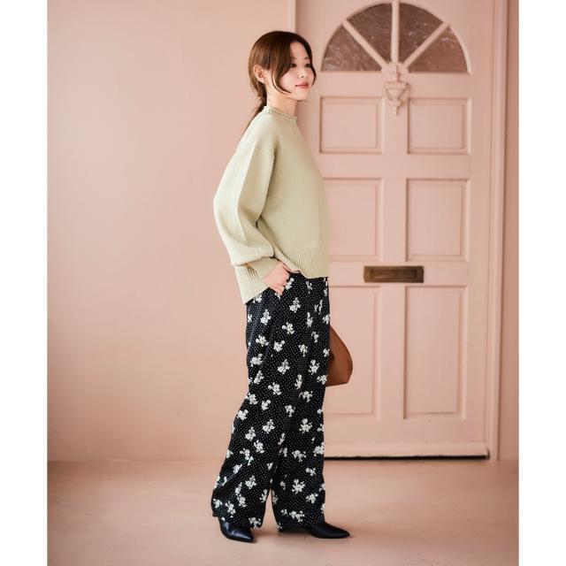 ルクールブラン（le．coeur blanc）/《手洗い可能》ウォッシャブルウールボリュームスリーブニット