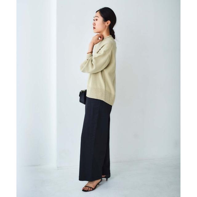 ルクールブラン（le．coeur blanc）/《手洗い可能》ウォッシャブルウールボリュームスリーブニット