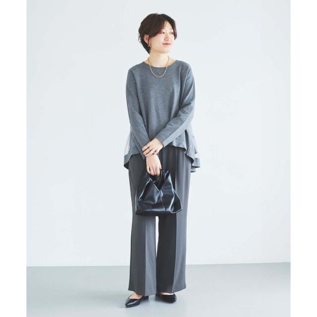 ルクールブラン（le．coeur blanc）/《手洗い可能》TORRAZZO DONNAバックチュールニット