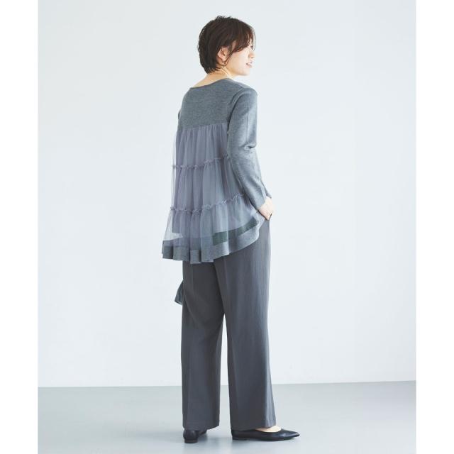 ルクールブラン（le．coeur blanc）/《手洗い可能》TORRAZZO DONNAバックチュールニット