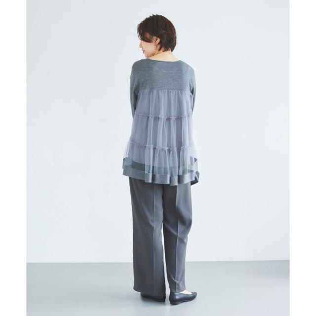 ルクールブラン（le．coeur blanc）/《手洗い可能》TORRAZZO DONNAバックチュールニット