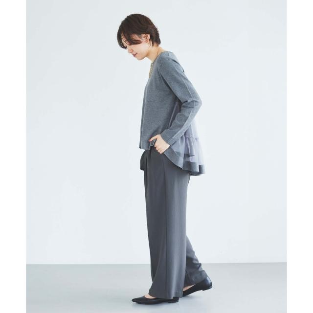 ルクールブラン（le．coeur blanc）/《手洗い可能》TORRAZZO DONNAバックチュールニット