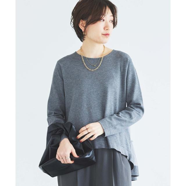 ルクールブラン（le．coeur blanc）/《手洗い可能》TORRAZZO DONNAバックチュールニット