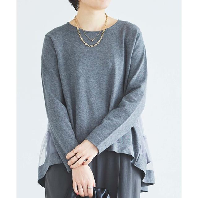 ルクールブラン（le．coeur blanc）/《手洗い可能》TORRAZZO DONNAバックチュールニット