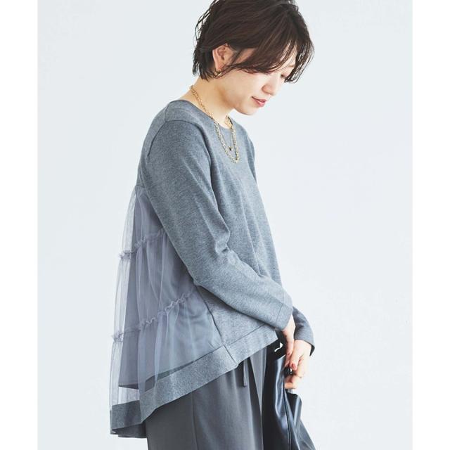 ルクールブラン（le．coeur blanc）/《手洗い可能》TORRAZZO DONNAバックチュールニット