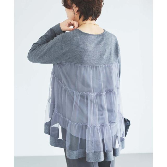 ルクールブラン（le．coeur blanc）/《手洗い可能》TORRAZZO DONNAバックチュールニット