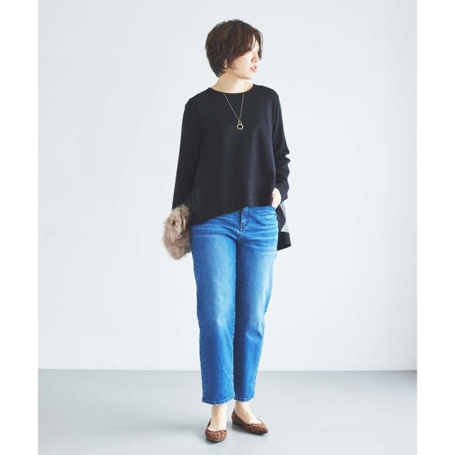 ルクールブラン（le．coeur blanc）/《手洗い可能》TORRAZZO DONNAバックチュールニット