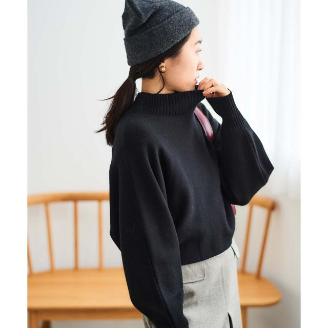 ルクールブラン（le．coeur blanc）/《手洗い可能》3WAYレイヤードニット