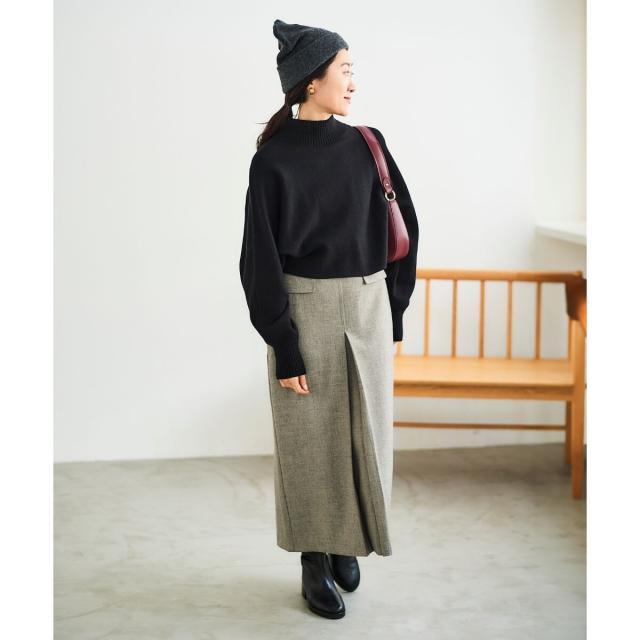 ルクールブラン（le．coeur blanc）/《手洗い可能》3WAYレイヤードニット