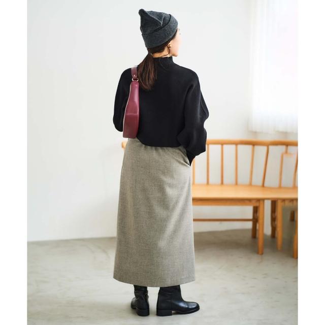 ルクールブラン（le．coeur blanc）/《手洗い可能》3WAYレイヤードニット