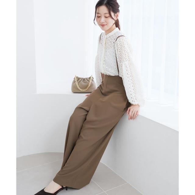 ルクールブラン（le．coeur blanc）/《WEB限定アイテム》ハイウエストワイドキャミサロペット