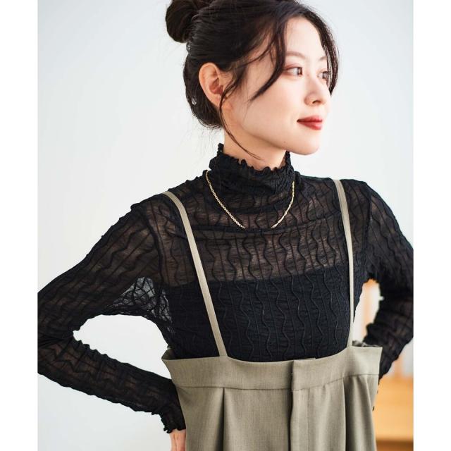 ルクールブラン（le．coeur blanc）/《手洗い可能》ストレッチキャミジャンスカ