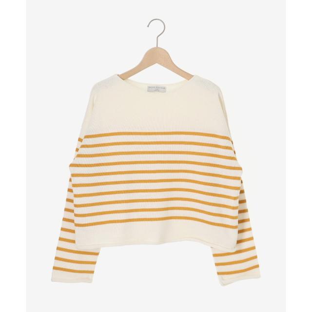 ルクールブラン（le．coeur blanc）/《手洗い可能》TRICOTS JEANMARC ボーダーニット