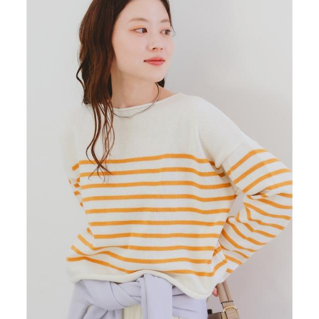 ルクールブラン（le．coeur blanc）/《手洗い可能》TRICOTS JEANMARC ボーダーニット