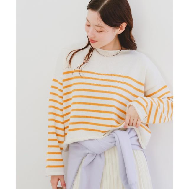 ルクールブラン（le．coeur blanc）/《手洗い可能》TRICOTS JEANMARC ボーダーニット