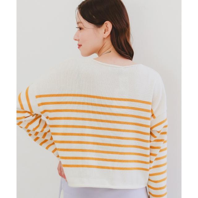 ルクールブラン（le．coeur blanc）/《手洗い可能》TRICOTS JEANMARC ボーダーニット