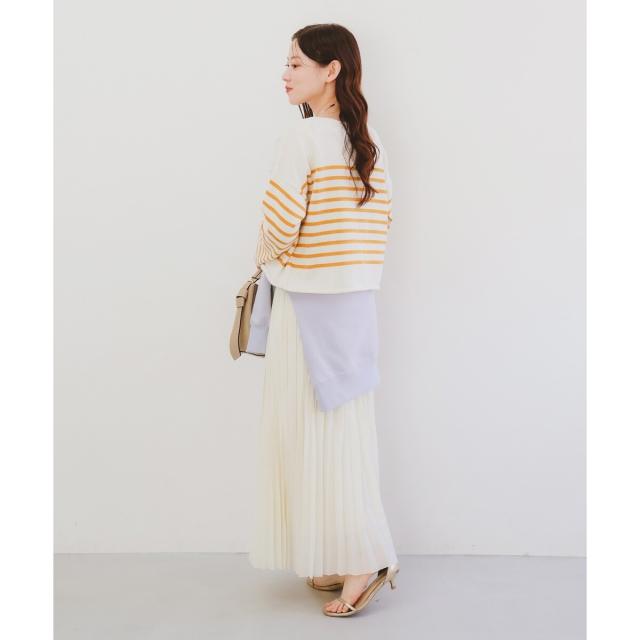 ルクールブラン（le．coeur blanc）/《手洗い可能》TRICOTS JEANMARC ボーダーニット