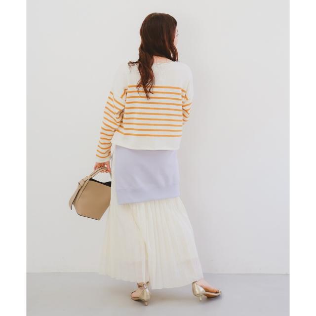 ルクールブラン（le．coeur blanc）/《手洗い可能》TRICOTS JEANMARC ボーダーニット