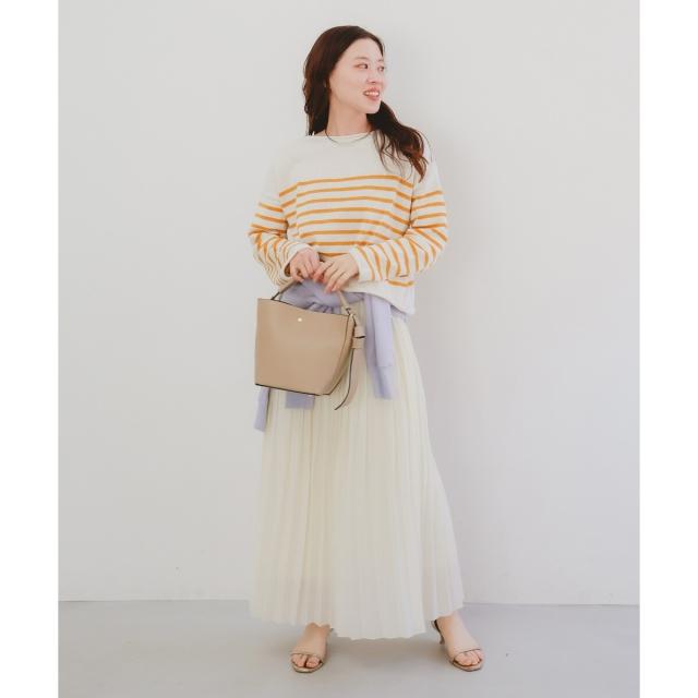 ルクールブラン（le．coeur blanc）/《手洗い可能》TRICOTS JEANMARC ボーダーニット