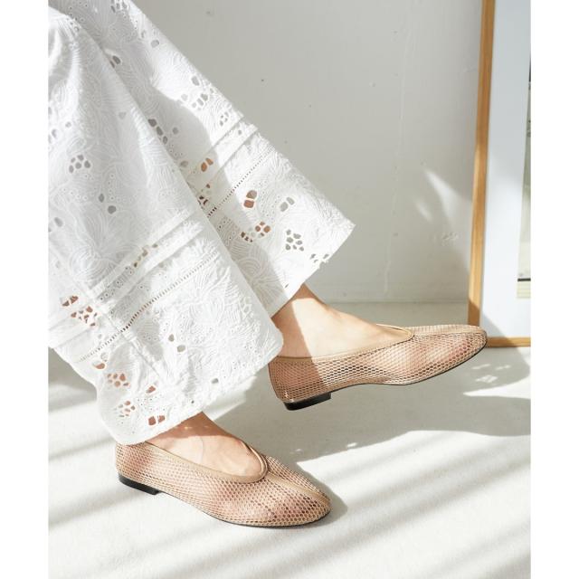 ルクールブラン（le．coeur blanc）/REMME メッシュシアーパンプス
