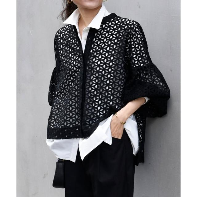 ルクールブラン（le．coeur blanc）/《手洗い可能》TORRAZZO DONNA 別注レースブラウス