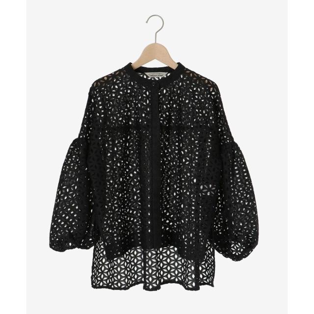 ルクールブラン（le．coeur blanc）/《手洗い可能》TORRAZZO DONNA 別注レースブラウス