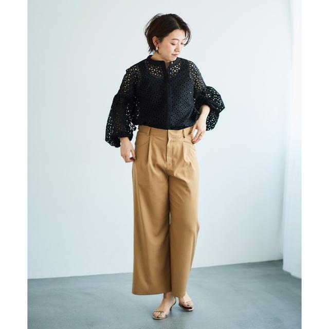 ルクールブラン（le．coeur blanc）/《手洗い可能》TORRAZZO DONNA 別注レースブラウス