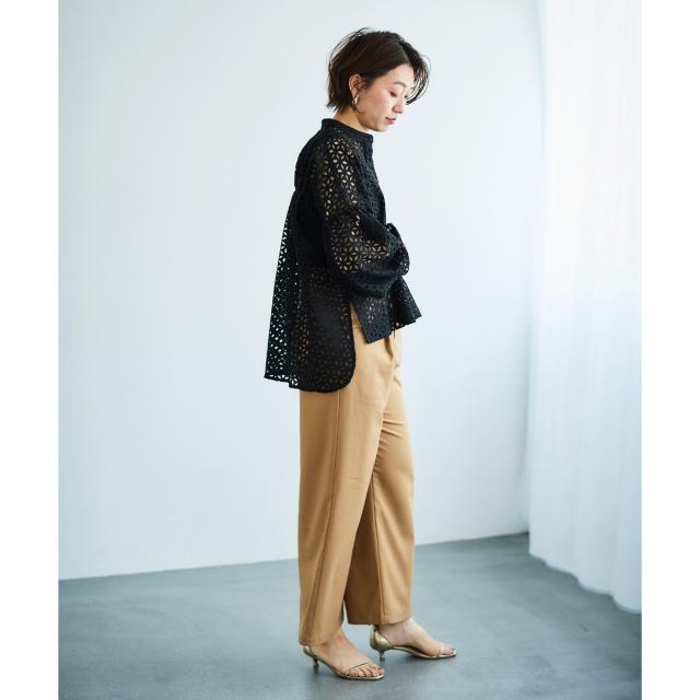 ルクールブラン（le．coeur blanc）/《手洗い可能》TORRAZZO DONNA 別注レースブラウス