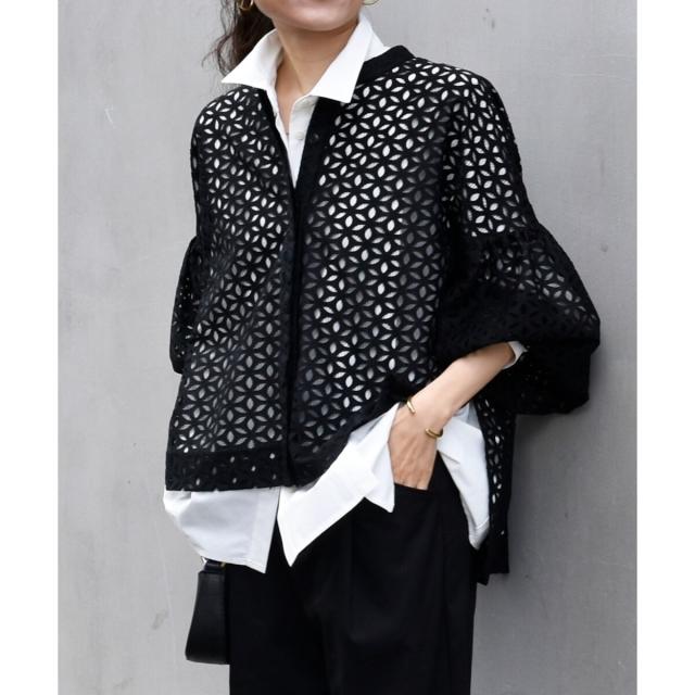 ルクールブラン（le．coeur blanc）/《手洗い可能》TORRAZZO DONNA 別注レースブラウス