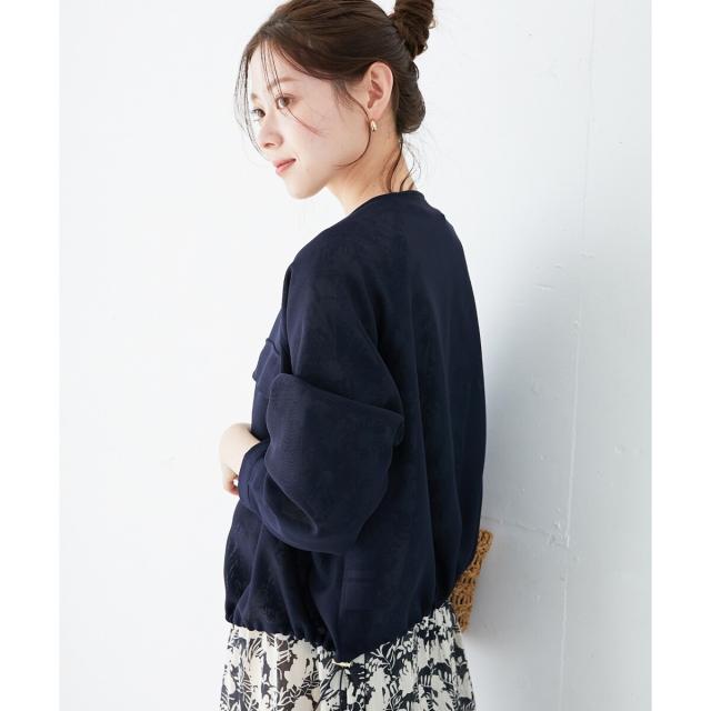 ルクールブラン（le．coeur blanc）/《手洗い可能》フロントポケットメッシュブルゾン