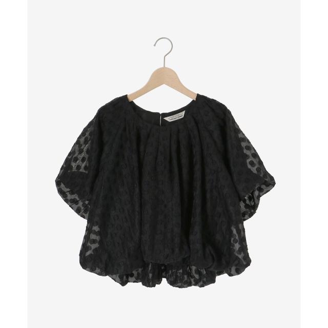 ルクールブラン（le．coeur blanc）/《手洗い可能》TORRAZZO DONNA ドットバルーンブラウス