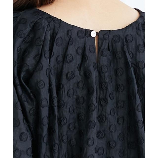 ルクールブラン（le．coeur blanc）/《手洗い可能》TORRAZZO DONNA ドットバルーンブラウス