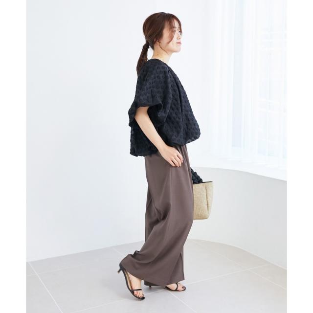 ルクールブラン（le．coeur blanc）/《手洗い可能》TORRAZZO DONNA ドットバルーンブラウス