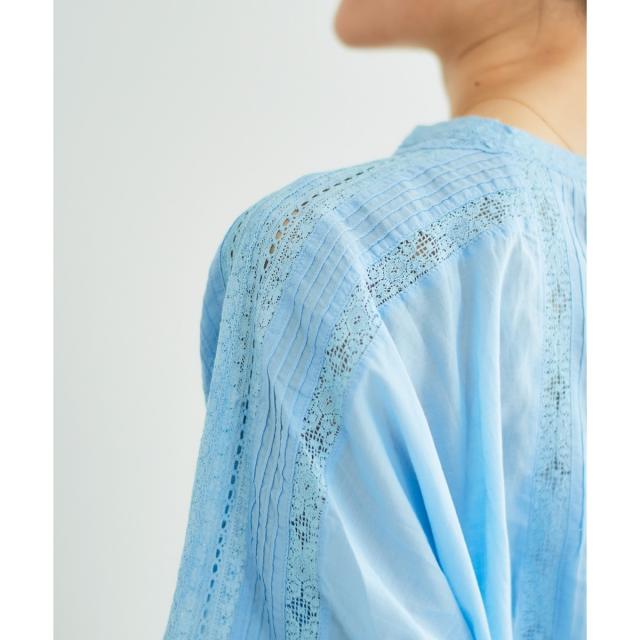 ルクールブラン（le．coeur blanc）/《手洗い可能》Fanakaリバーレースブラウス