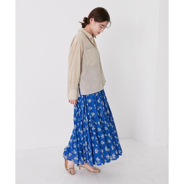 ルクールブラン（le．coeur blanc）/《手洗い可能》Fanakaレトロフラワースカート