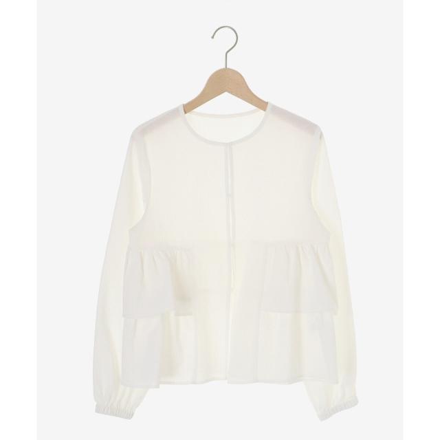 ルクールブラン（le．coeur blanc）/《大人気マストアイテム!》カラミタンブラーフリルブルゾン