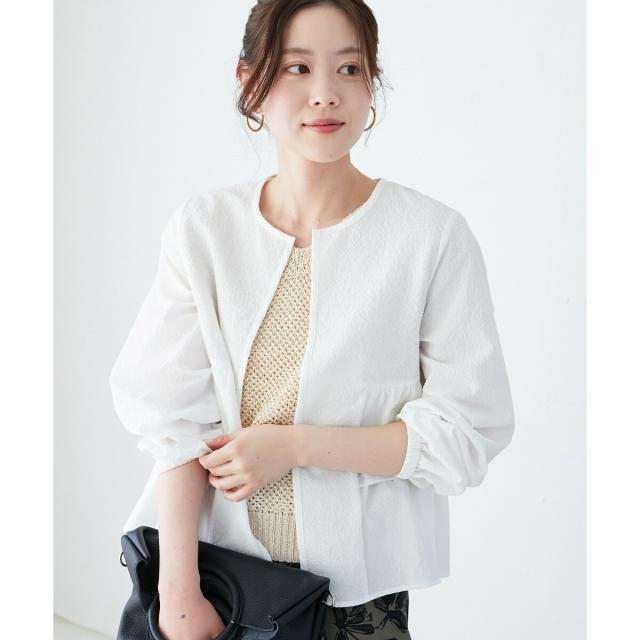 ルクールブラン（le．coeur blanc）/《大人気マストアイテム!》カラミタンブラーフリルブルゾン