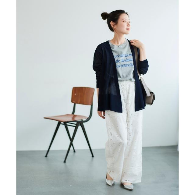 ルクールブラン（le．coeur blanc）/《手洗い可能》カットワークレースパンツ