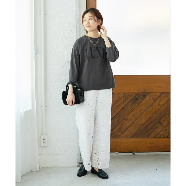 ルクールブラン（le．coeur blanc）/《手洗い可能》カットワークレースパンツ