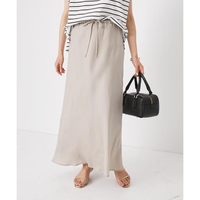 ルクールブラン（le．coeur blanc）/《手洗い可能》キュプラフィブリルナロースカート