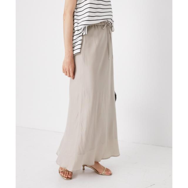 ルクールブラン（le．coeur blanc）/《手洗い可能》キュプラフィブリルナロースカート